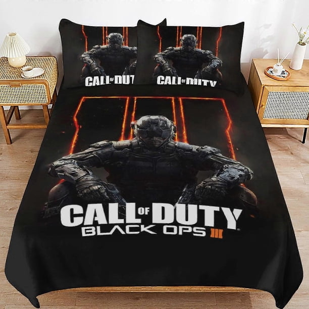 Call Of Duty Bedding Set Duvet Cover Comfortable and Lightweight Cartoon Bedding3 Piece