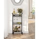 thumbnail image 3 of Bar Cart VASAGLE Home Bar Serving con estante de 3 niveles, tinta negra, 3 of 9
