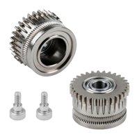 Magideal - 2 Piezas Reemplazo De Engranajes Extrusteros De 2 Piezas Piezas De Repuesto Fácil De Instalación De Repuesto Industrial Para Engranajes De Extrusión I Plata