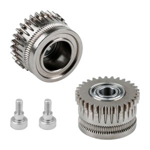 Magideal - 2 Piezas Reemplazo De Engranajes Extrusteros De 2 Piezas Piezas De Repuesto Fácil De Instalación De Repuesto Industrial Para Engranajes De Extrusión I Plata