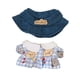 thumbnail image 1 of Figura De Peluche Con Forma De Vestido, Traje, Sombrero, Accesorio Para Fotos, Disfraces Para Muñeca De 6,69 Pulgadas, Color Azul, 1 of 3