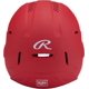thumbnail image 5 of Casco de bateo de softbol Rawlings Serie RX2 Junior Scarlet, 5 of 7