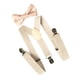 thumbnail image 1 of Tirantes Para Hombre Con Pajarita Y Tirantes Traseros Para Uso Formal Halloween Cosplay Beige, 1 of 2