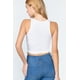thumbnail image 4 of Saronite Top Corto Básico de Tirantes con Cuello Halter, Blanco (para Mujer), 4 of 4