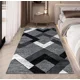 thumbnail image 3 of Alfombra Pasillera 3d Decorativa W.m G Moderna 1.8 M 60 Cm Geométrico Negro Con Gris, 3 of 3