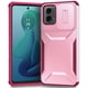 thumbnail image 1 of Funda Resistente para Motorola Moto G Play 5G 2024 con Tapa Deslizante y Protección Militar Rosa, 1 of 6