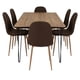 thumbnail image 3 of Comedor 6 Sillas Sin Brazo Miel - Café Oscuro, 3 of 8