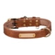 thumbnail image 1 of Collar De Perro Personalizable Con Etiqueta De Nombre Personalizada Para Animales, Gatos De Interior, Cachorros, Marrón, XL, 1 of 5