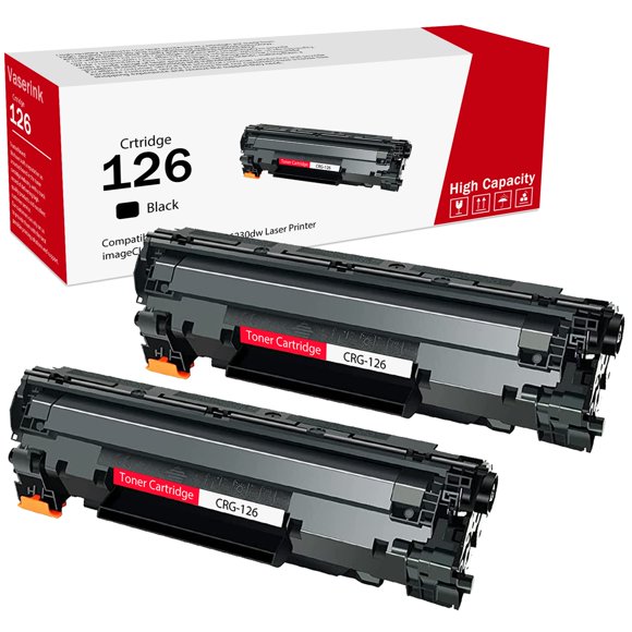 Cartucho de Tóner VASERINK 126 Negro Paquete de 2 Alta Capacidad