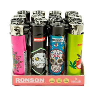 Caja Encendedores Clipper Ronson Round 16 Unds Surtido
