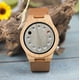 thumbnail image 5 of Reloj BOBO BIRD con temporizador de madera de bambú con 12 agujeros y correa de piel para hombre, 5 of 9