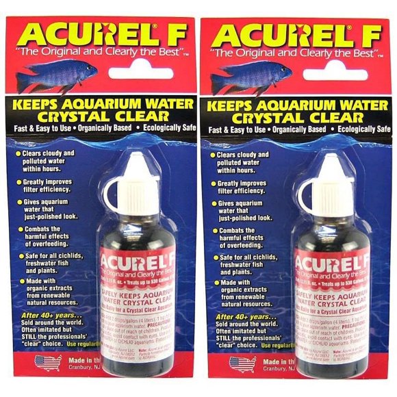 Clarificador de Acuario Acurel LLC 50 ml (paquete de 2)