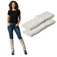 Genérico - Polainas Calentadores Tejido Trenzado Colores Variados Mujer Niña Elegante 100% Lana