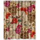 thumbnail image 1 of Cortina de ducha con diseño de calavera y flores, con ganchos, tamaño 60 x 72 pulgadas, 1 of 3