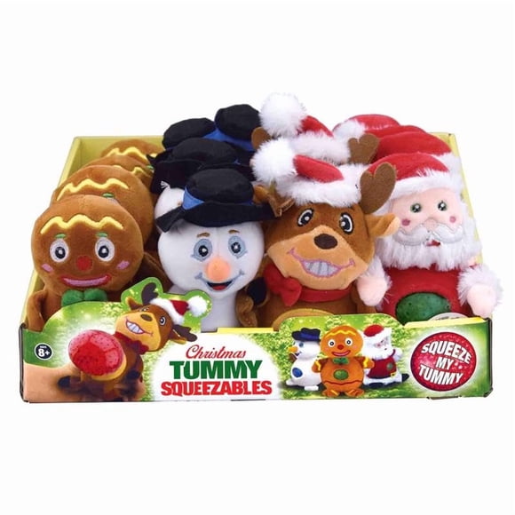 Figura de juguete Magic Seasons Christmas Tummy Squeezables, paquete de 1