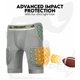 thumbnail image 4 of Faja de fútbol americano Penveer de 5 protectores para hombre, gris, con bolsillo para copa, 4 of 6