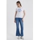 thumbnail image 4 of Polera Mujer Básica Print Blanco / Azul Marino / Celeste, 4 of 4