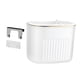 thumbnail image 4 of Cubo De Basura Colgante Con Tapa, Contenedor De Compost De Cocina Para Gabinete, Encimera, Interior, Blanco S, 4 of 5