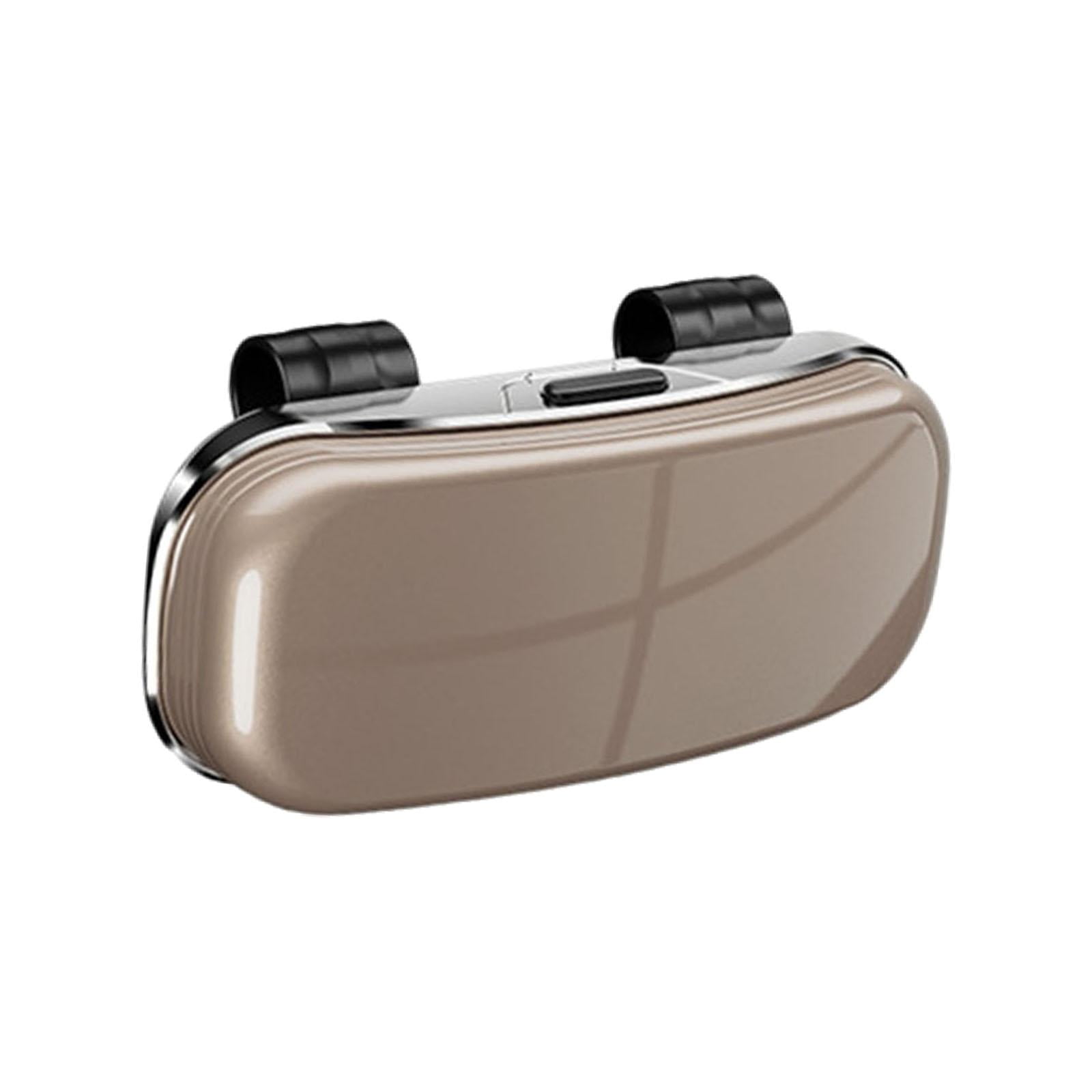 Magideal - Soporte Para Gafas De Sol Clip Para Visera Caja De Almacenamiento Organizador De Vehículos Fabricado En Plástico Pp Adecuado Para Conductores Que Bus Marrón