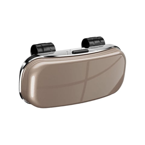 Magideal - Soporte Para Gafas De Sol Clip Para Visera Caja De Almacenamiento Organizador De Vehículos Fabricado En Plástico Pp Adecuado Para Conductores Que Bus Marrón