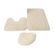 thumbnail image 5 of Juego De 3 Alfombras De Baño, Alfombrilla De Baño, Cubierta De Tapa De Inodoro, Alfombra En Forma De U Para Baño, Beige, Amarillo, 5 of 5