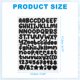 thumbnail image 2 of Uxcell 20 Hojas de Pegatinas de Letras 1/2 pulgada Pequeñas Pegatinas de Letras y Números de Vinilo para Decoración de Botellas y Aulas en Negro, 2 of 4