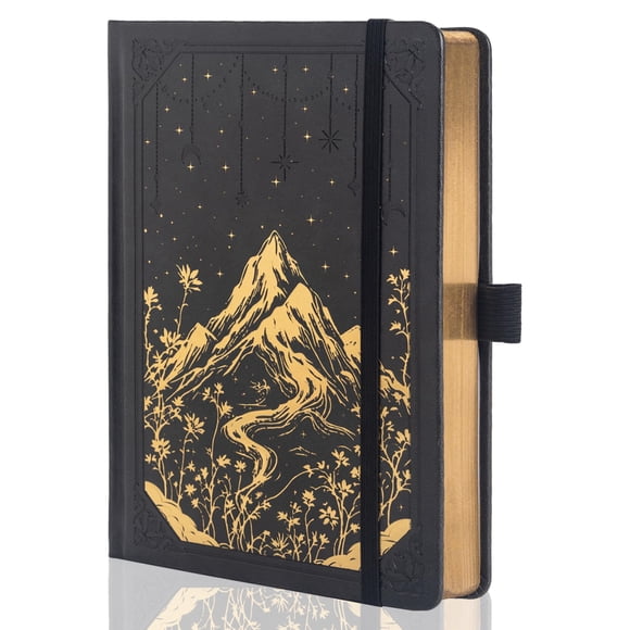 Cuaderno MGGAO A5 rayado de 100 g/m² con cubierta de cuero sintético