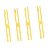 Magideal - 4 Piezas Bandas De Goma De Silicona Bandas De Embalaje Tazón Bandas De Envoltura De Placas Ligeras Bandas En Forma De H Para Cocinar Arte De Mochilero Amarillo