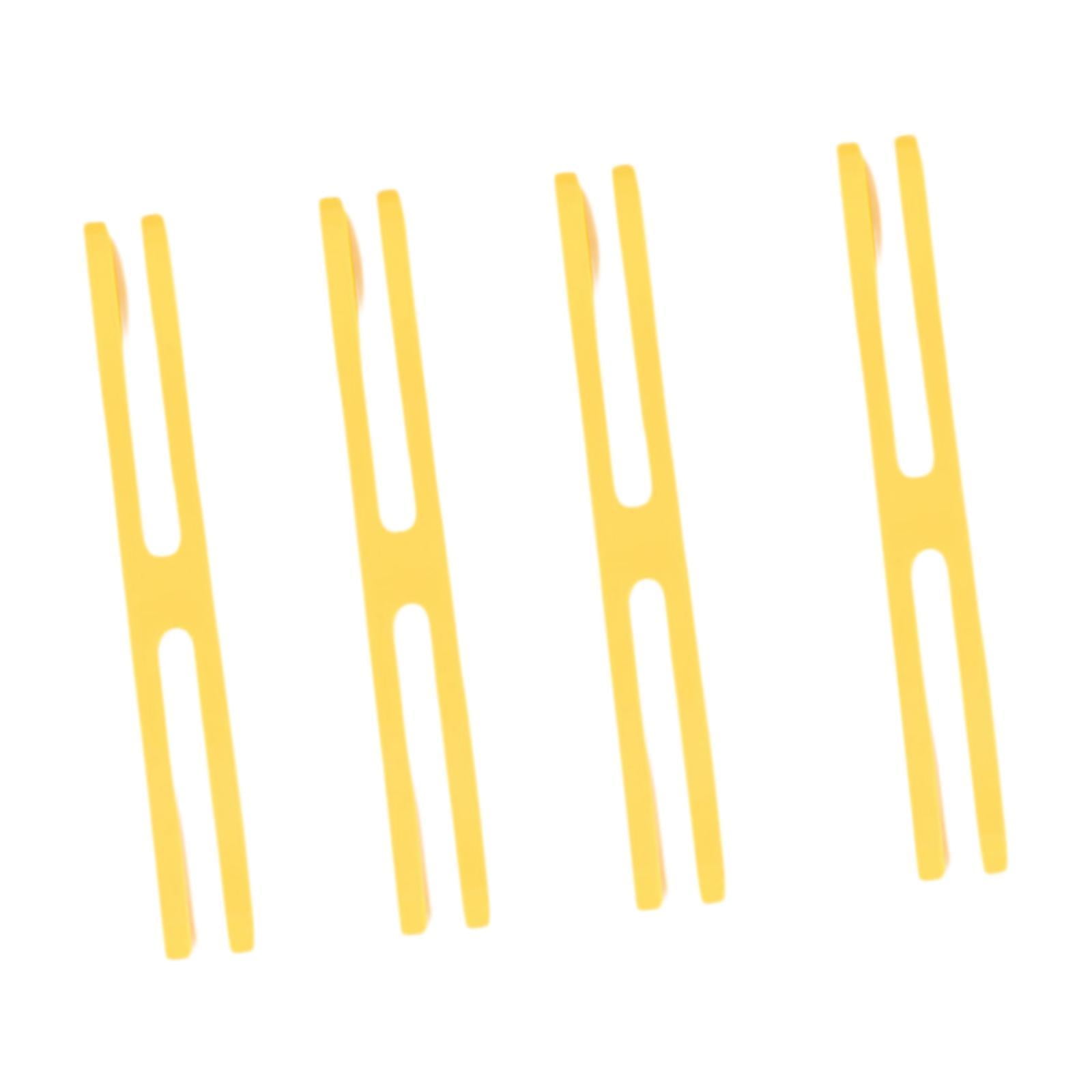 Magideal - 4 Piezas Bandas De Goma De Silicona Bandas De Embalaje Tazón Bandas De Envoltura De Placas Ligeras Bandas En Forma De H Para Cocinar Arte De Mochilero Amarillo