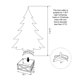 thumbnail image 3 of Collar de árbol de Navidad Glitzhome, caja de madera natural para árbol, 3 of 8