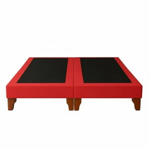 Vitelio - Bases De Camas 2 Plazas Dividida Rojo