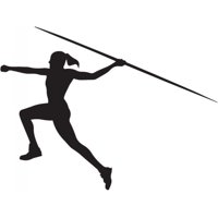 Rienda Libre Graphics - Decomural Female Javelin Athletics Sports Ws-34551