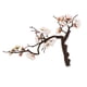 thumbnail image 1 of Falsas flores artificiales de ciruelo en el interior de la mesa al aire libre blanco, 1 of 5