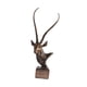 thumbnail image 4 of Escultura De Cabeza De Antílope, Adorno Moderno Y Creativo Para Dormitorio, Porche O Chimenea, Bronce., 4 of 5