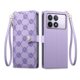 thumbnail image 1 of Funda Billetera con Cierre para [Xiaomi Redmi K70] con Tarjetero, Soporte y Correa de ManoMorado, 1 of 5