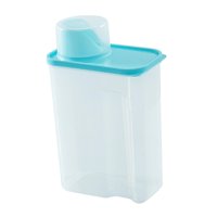 Bothyi - Contenedores De Detergente En Polvo Caja De Almacenamiento De Polvo De Lavandería Transparente Para Armario 3L Azul