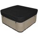 thumbnail image 1 of Cubierta para jacuzzi, plegable, cuadrada, para exteriores, resistente a la lluvia y al polvo, 238 x 238 x 30 cm, de lujo, color negro, 1 of 7
