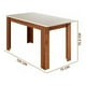 thumbnail image 4 of Comedor Madera 4 a 6 Personas 135x75x75 cm Blanco, 4 of 4