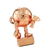 Magideal - Trofeo De Fútbol Precio Figura Pequeña Electroplatación De Resina Para De Fútbol Infantil Para La Escuela Deportiva Del Torneo , Cobre
