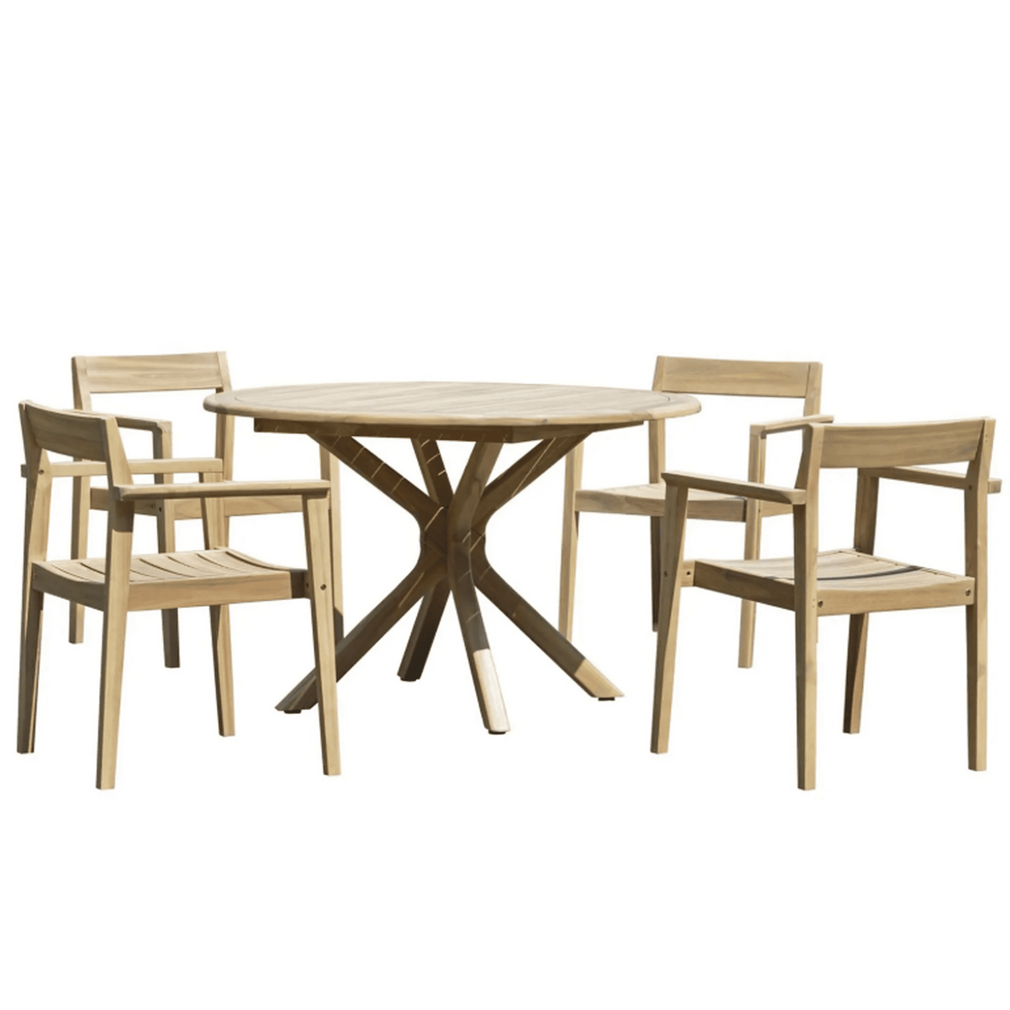 Genérico - Juego De Comedor 4 Personas