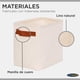 thumbnail image 5 of Pack 4 Cestas Organizadoras Plegables Carry All De Lino S, 5 of 6