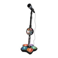 Magideal - Micrófono Y Soporte Para Niños, Juguetes Musicales Para Máquinas, Efectos Musicales Divertidos, Juguetes Musicales Para Máquinas Para Niños Negro