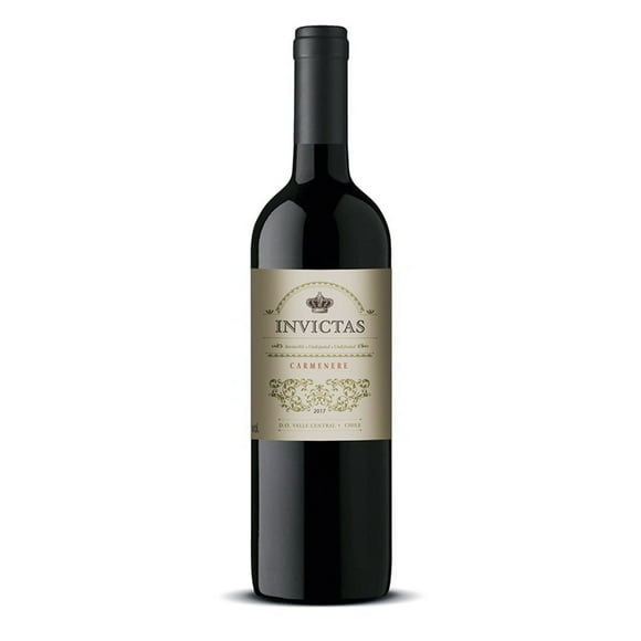 Vino Tinto Carmenere Invictas Botella, 750 cc