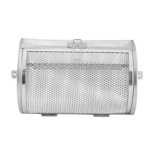 Magideal - Aleación Rotisserie Grill Tostador Tambor Horno Cesta 10 Pulgadas Tostado Cacahuete Nuez Seca Granos De Café Tostador Giratorio Tambor Horno Jaula