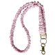 thumbnail image 1 of Lanyard WEZEBEL estilo scrunchie rosa a cuadros elástico, 1 of 5