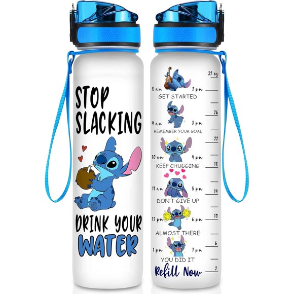 Botella BAIG 950 ml Azul Alien con Marcador de Tiempo