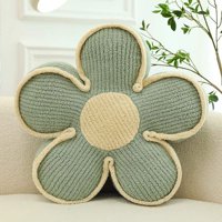 Genérico - Set De 4 Cojines Diseño Flor Color Azul