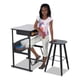 thumbnail image 3 of Taburete Safco 1205BL con Altura Ajustable, Marco Negro y Asiento Negro, 3 of 3