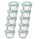 thumbnail image 1 of Set 10 Contenedores Hermetico Allegra Vidrio 165mL Redondo, 1 of 3