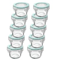 Set 10 Contenedores Hermetico Allegra Vidrio 165Ml Redondo